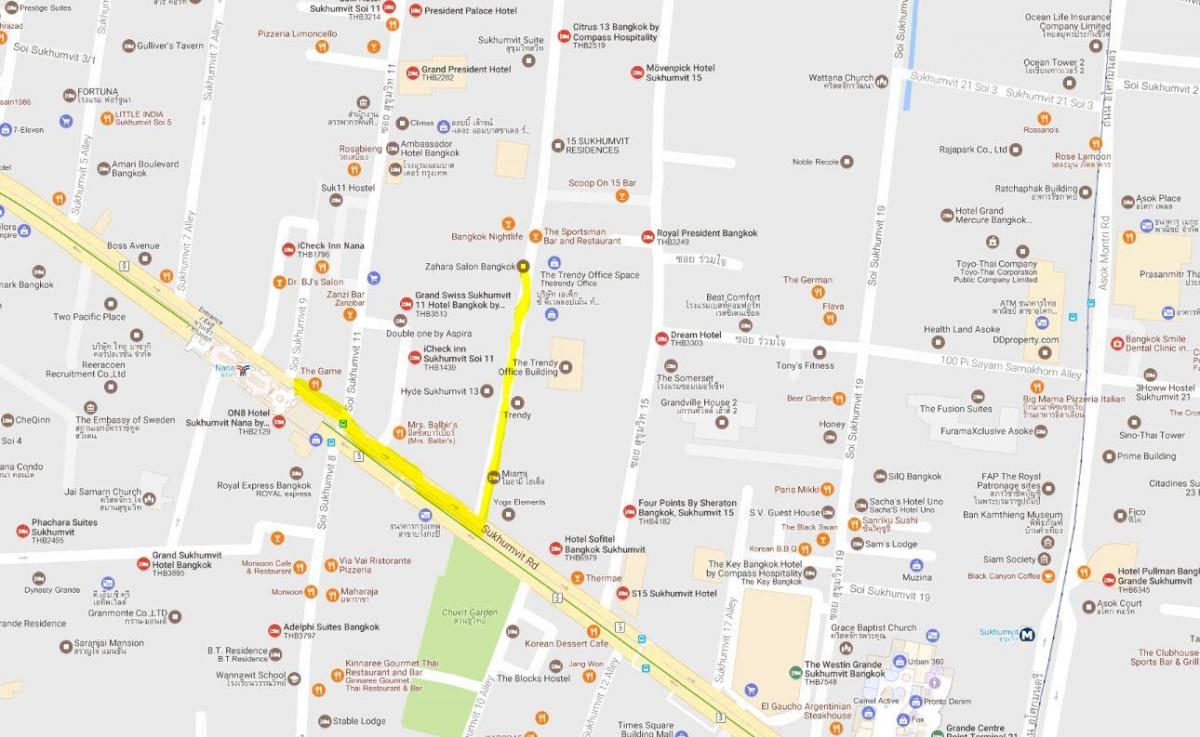 מפה של sukhumvit bangkok