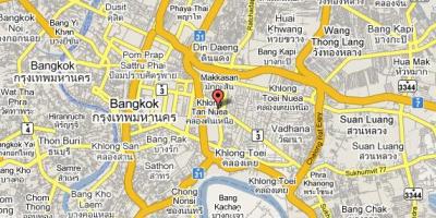 מפה של sukhumvit איזור בנגקוק