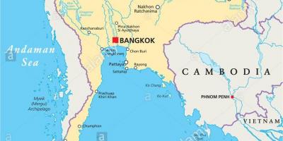 תאילנד בנגקוק מפת העולם