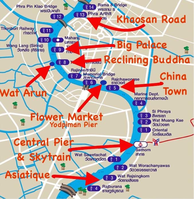 בנגקוק להביע את הסירה מפה