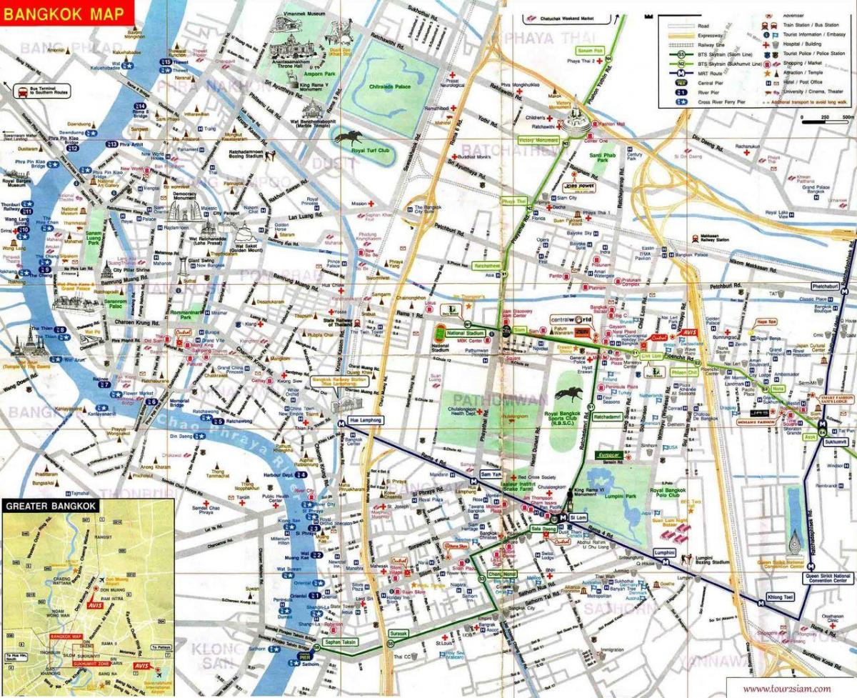המפה של ה-mbk בבנגקוק