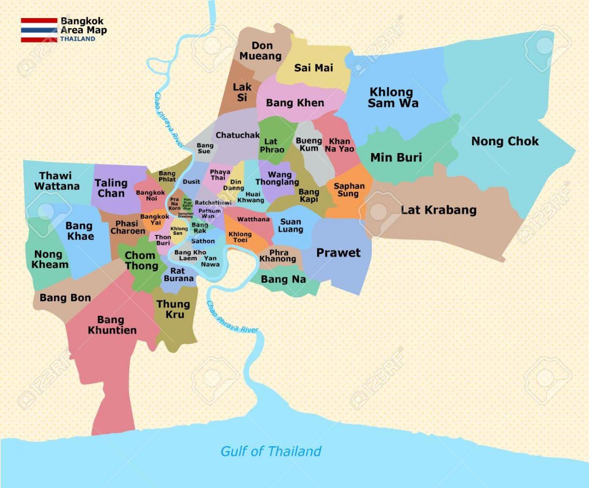 מפה של בנגקוק מחוז