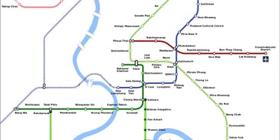 Mrt מפת תאילנד בנגקוק