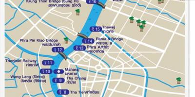 מפה של בנגקוק ריבר תחבורה